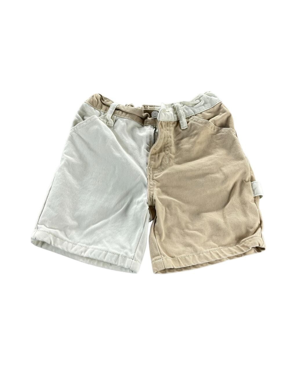 Pacsun Girls Tan Brown White Color Block Shorts Youth Size 7
